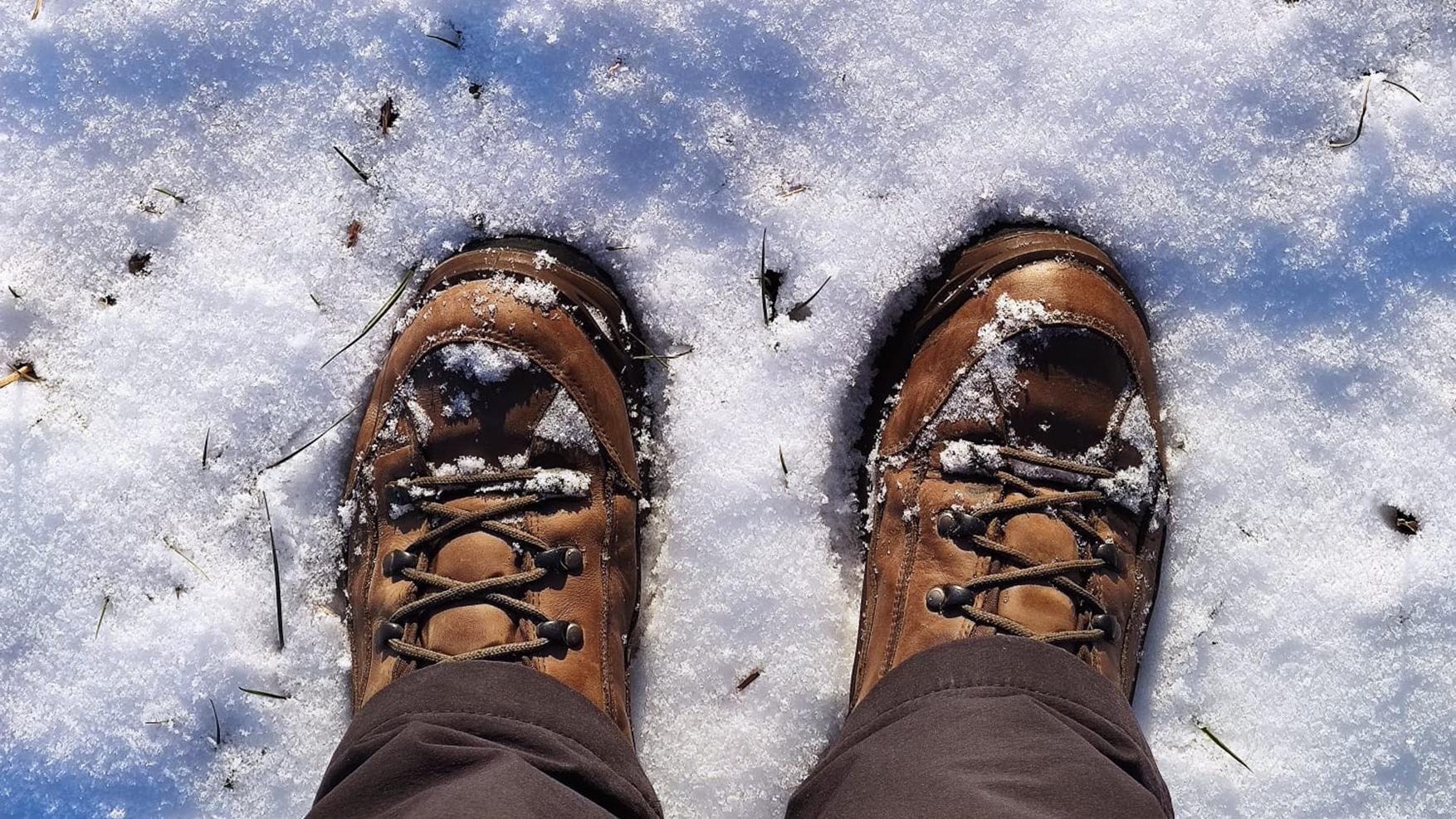 Schuhe im Schnee