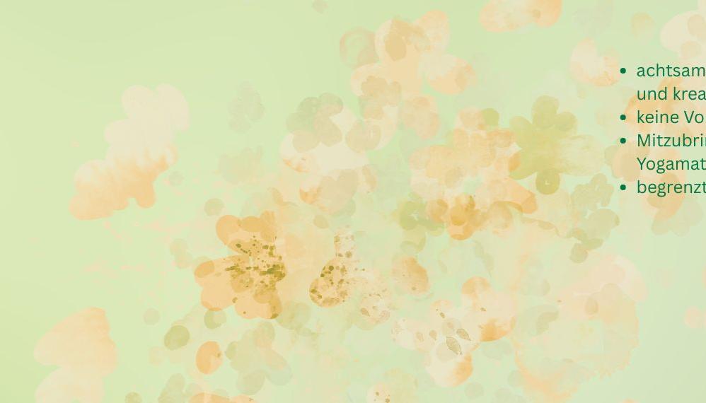 Zeit für mich - die Leichtigkeit des Frühlings spüren